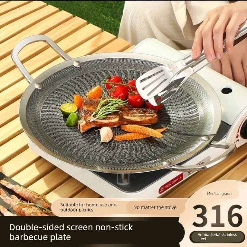 Camping Cooking Stove - 316 roestvrijstalen multifunctionele kook- en BBQ-grillpan