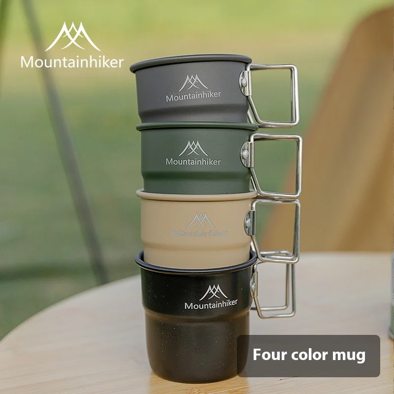 Camping Cooking Ware Set - Mountainhiker Campingbekers Aluminium bekers Reisbestek Picknickgerei
