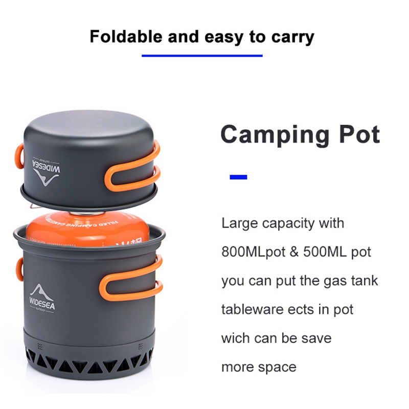Camping Cooking Equipment Electric - L68AWIDESEA Campingkookgerei Outdoor kookset Servies Snelle