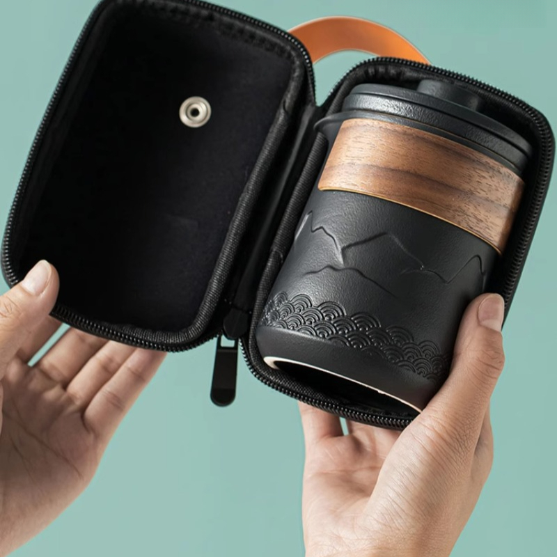 Camping Cooking Pan Set - Draagbaar reistheeservies Eén pot Eén kopje