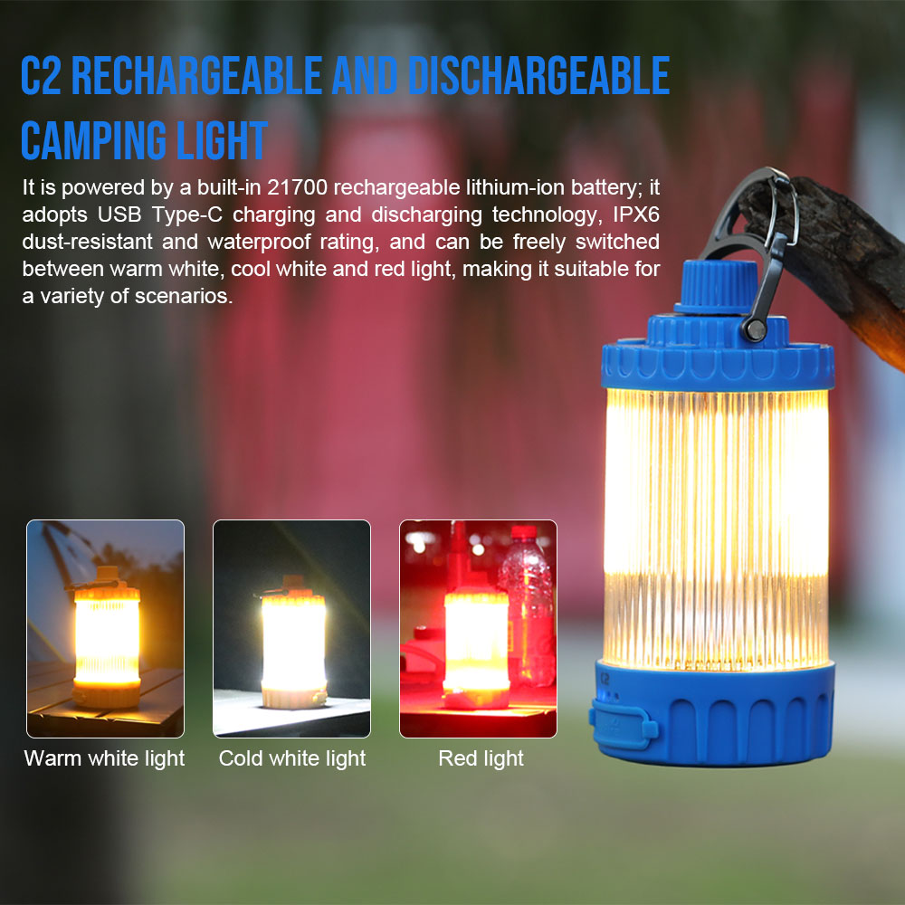 Camping Cooking Tent - Trustfire C2 Usb Oplaadbare Led Campingverlichting