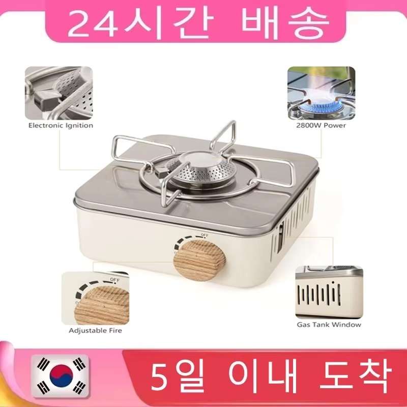 Camping Cooking Plate - 2800W Camping Mini Gasfornuis Draagbare Cassette