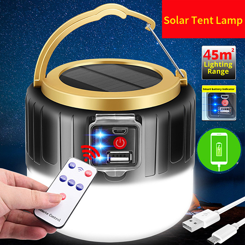 Camping Cooking Tent - 280 Watt Solar LED-campinglamp USB oplaadbare