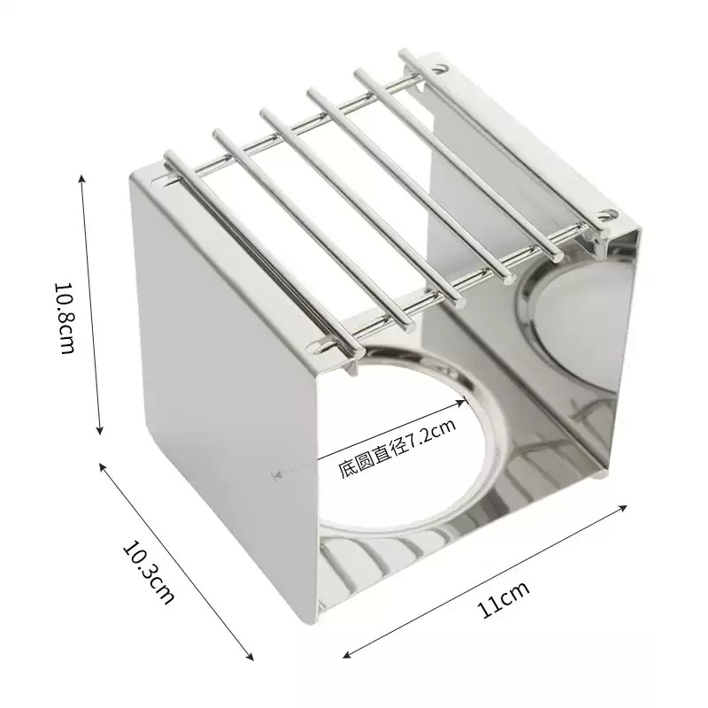 Camping Cooking Pot Stainless Steel - Roestvrijstalen vierkante koffiebranderstandaard, stabiele potsteun voor