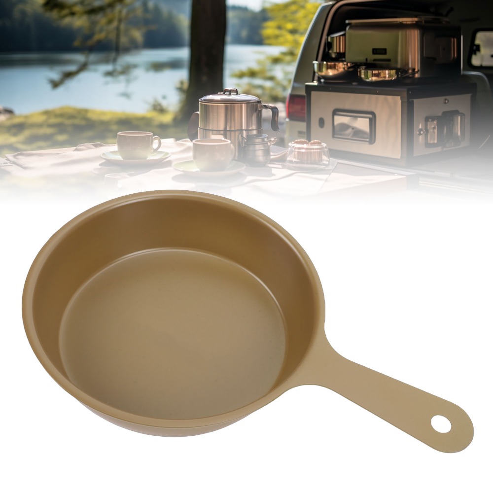 Camping Cooking Without Gas - Duurzame 5,1 inch mini-koekenpan, ronde roestvrijstalen