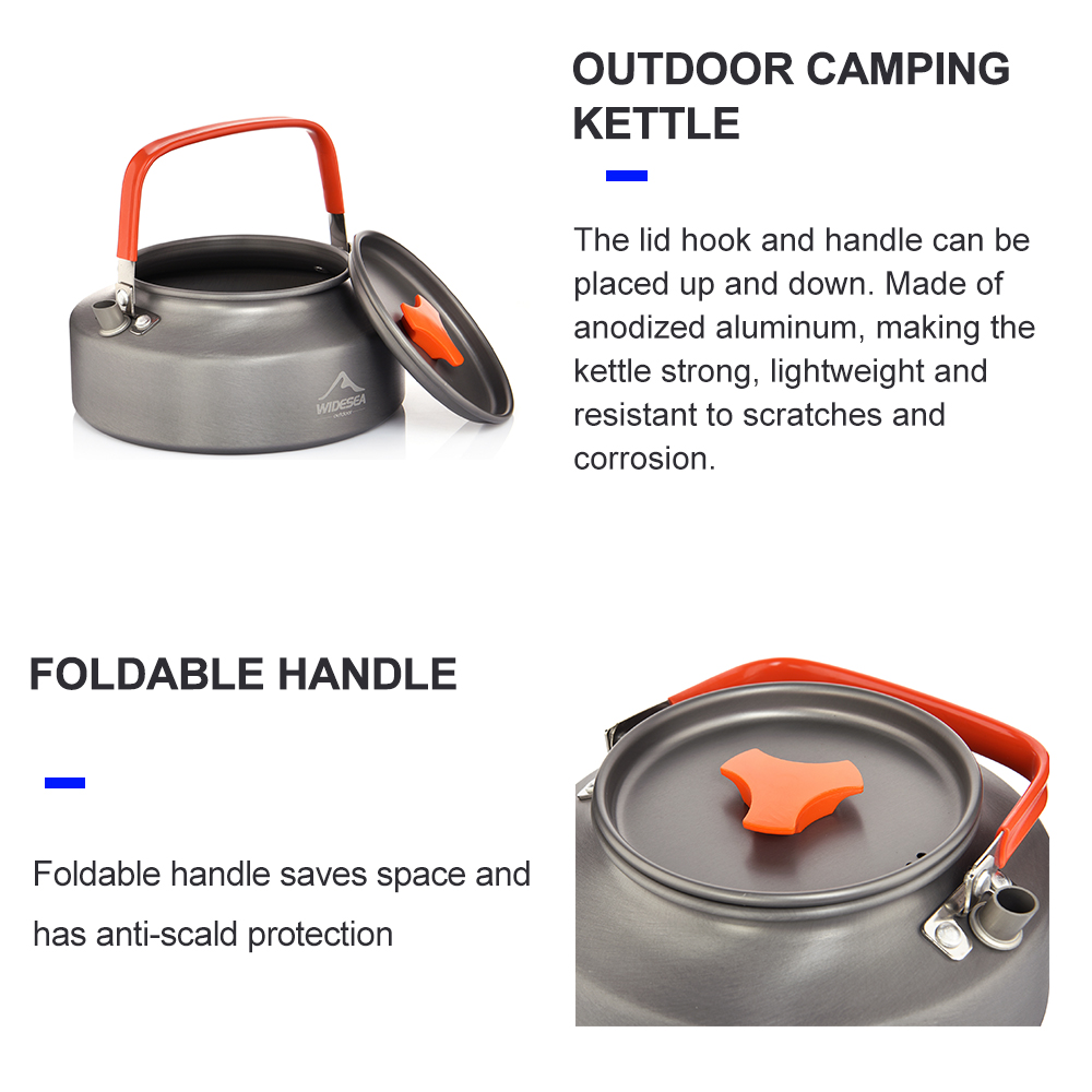Widesea 1.1L 2L1.5L Camping Wa - Camping Cooking Pan Set recensie en prijs
