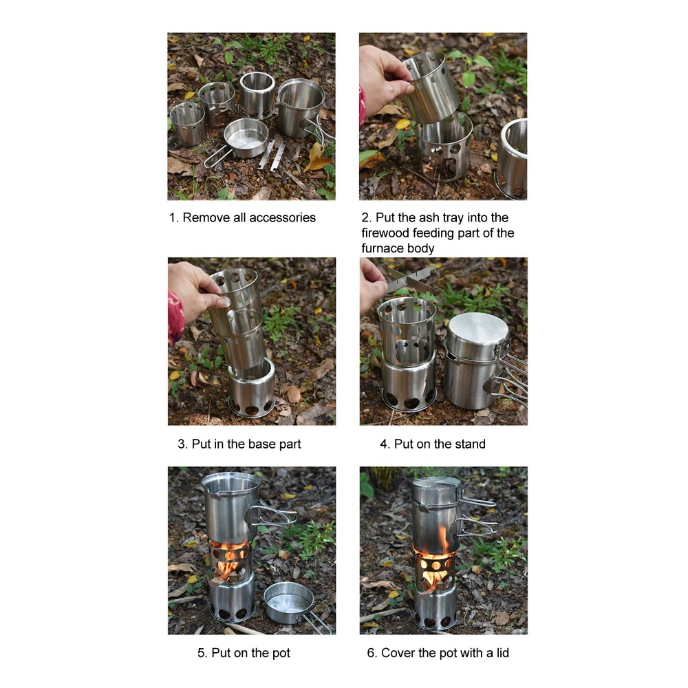Duurzame roestvrijstalen campi - Camping Cooking Pot Stainless Steel recensie en prijs