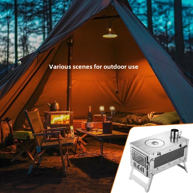 Draagbare tentkachel van 430 r - Camping Cooking Tent recensie en prijs