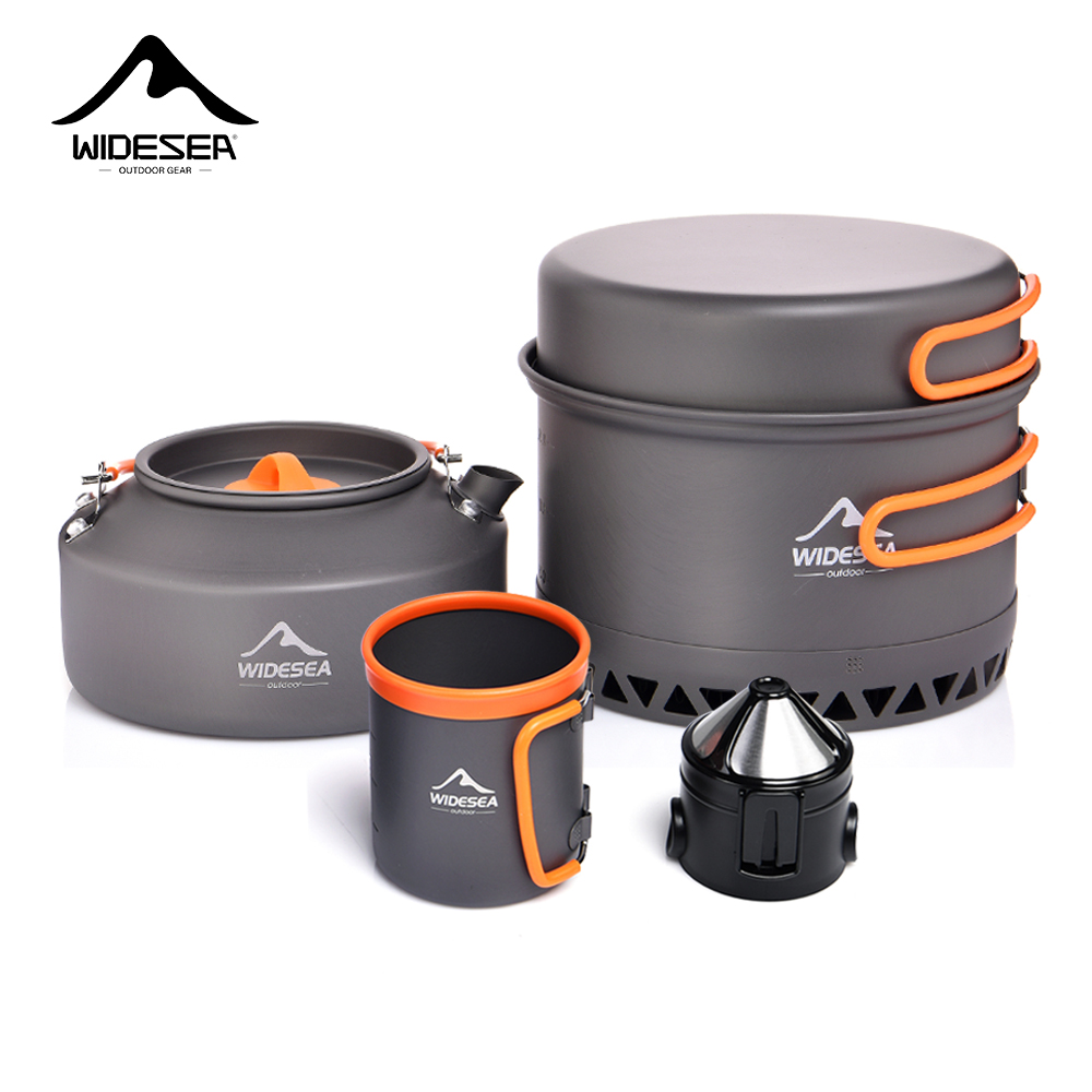 Campingservies Outdoor pannens - Camping Cooking Pan Set recensie en prijs
