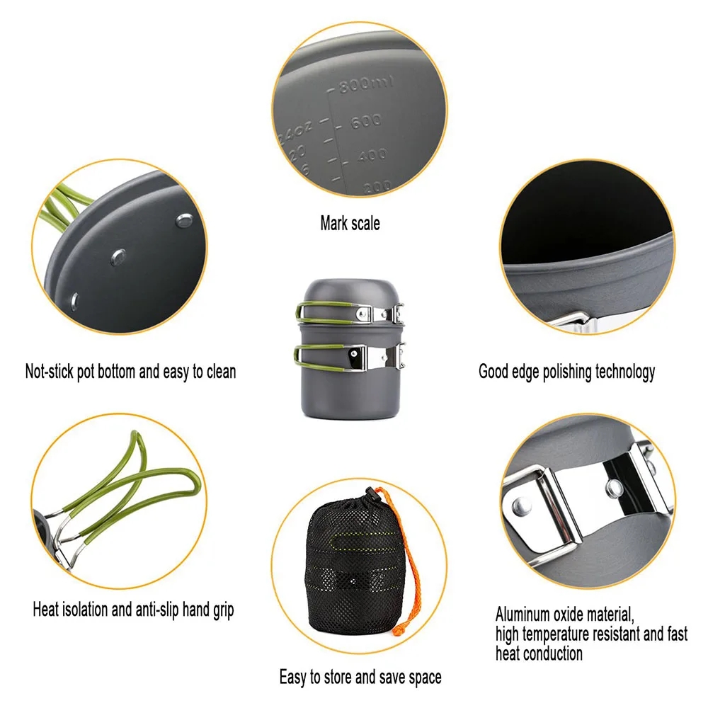 Campingkookgerei Mess Kit Ultr - Camping Cooking Ware Set recensie en prijs