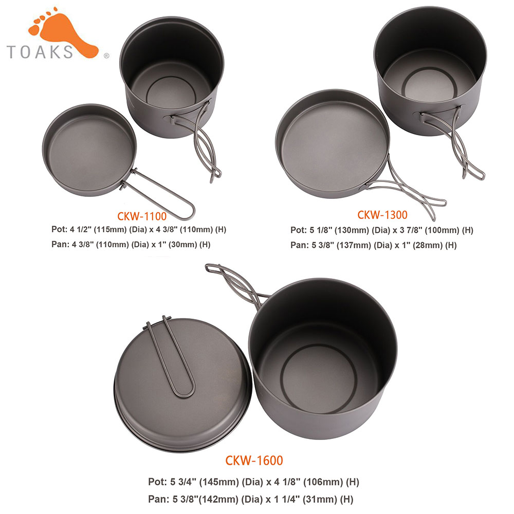 TOAKS Pannenset Ultralight Tit - Camping Cooking Pan Set recensie en prijs