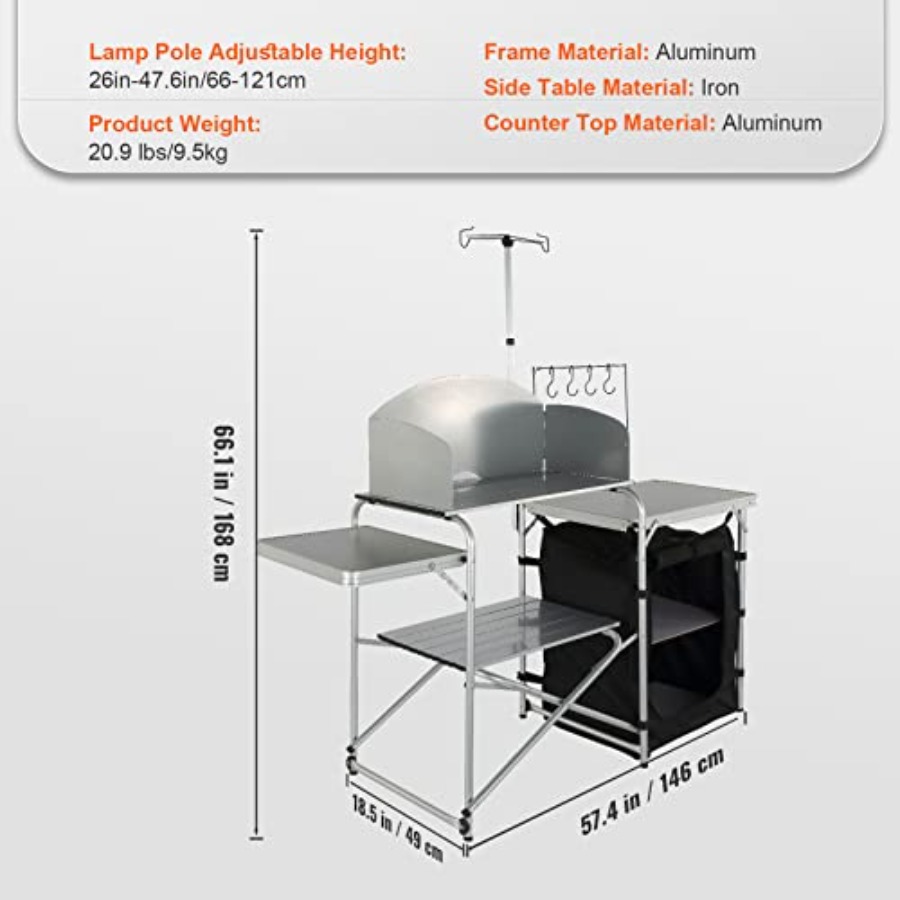 Campingkeukentafel, opvouwbare - Camping Cooking Cupboard recensie en prijs