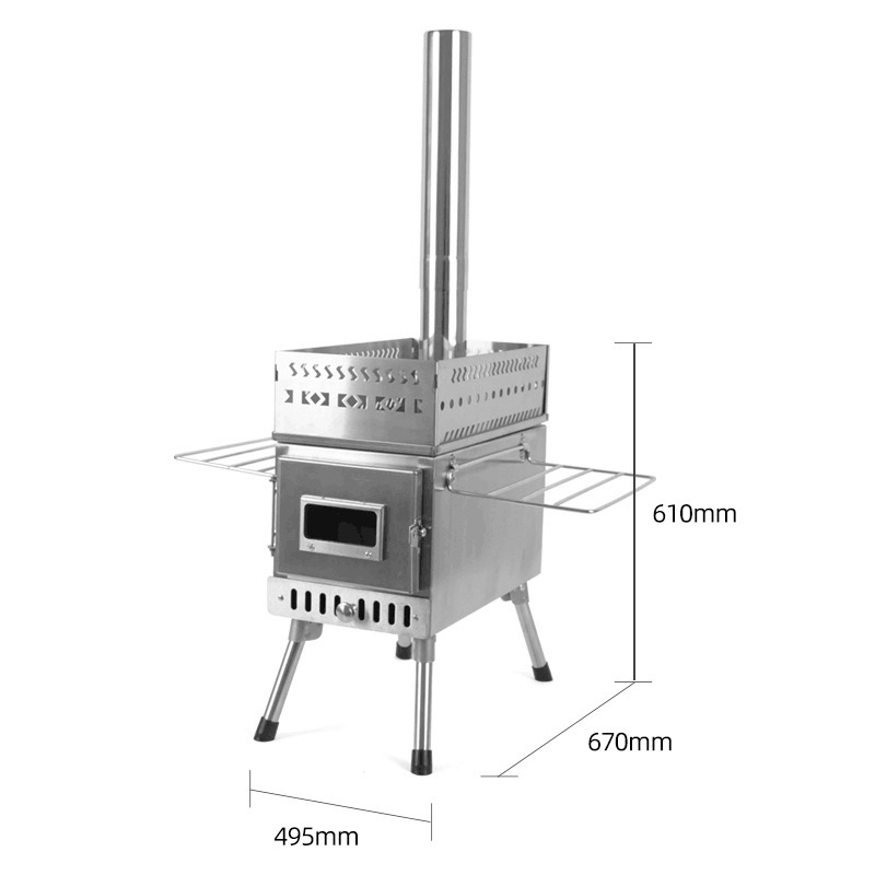Roestvrijstalen opvouwbare hou - Camping Cooking Fire Stove recensie en prijs