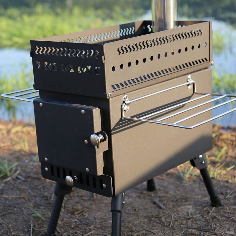 Roestvrijstalen opvouwbare hou - Camping Cooking Fire Stove recensie en prijs