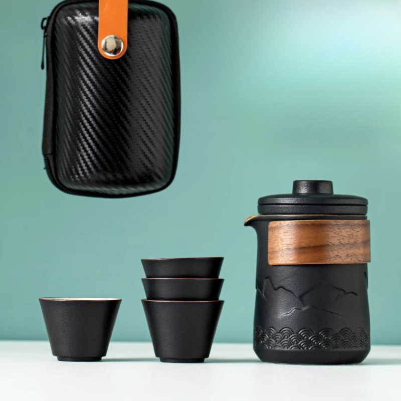 Draagbaar reistheeservies Eén  - Camping Cooking Pan Set recensie en prijs