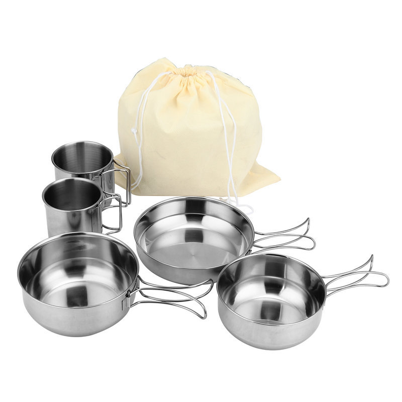 Opvouwbare 5-delige bekers Keu - Camping Cooking Ware Set recensie en prijs