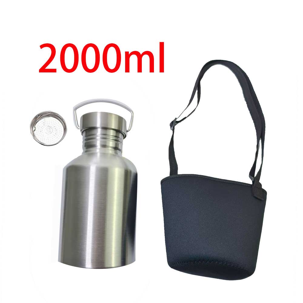 2000Ml Sport Water Fles Set Vo - Camping Cooking Pot Stainless Steel recensie en prijs