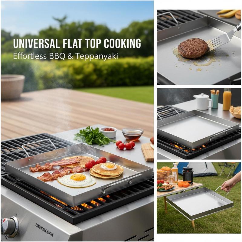 Universele platte bakplaat 18x - Camping Cooking Pot Stainless Steel recensie en prijs