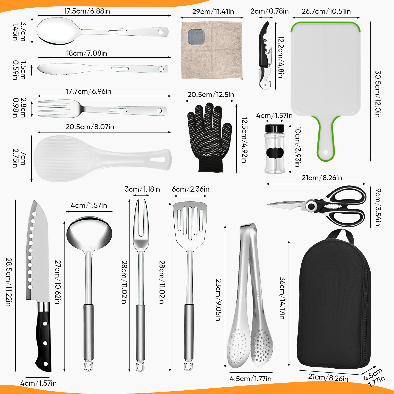 16-delige campingkookgerei Set - Camping Cooking Must Haves recensie en prijs