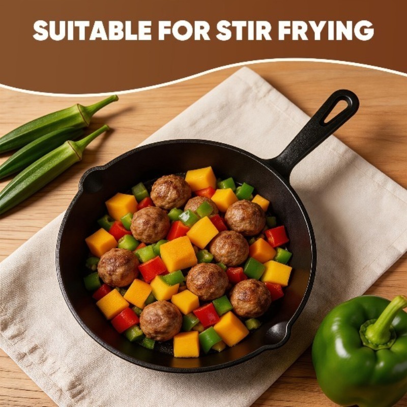 3-delige gietijzeren koekenpan - Camping Cooking Without Gas recensie en prijs