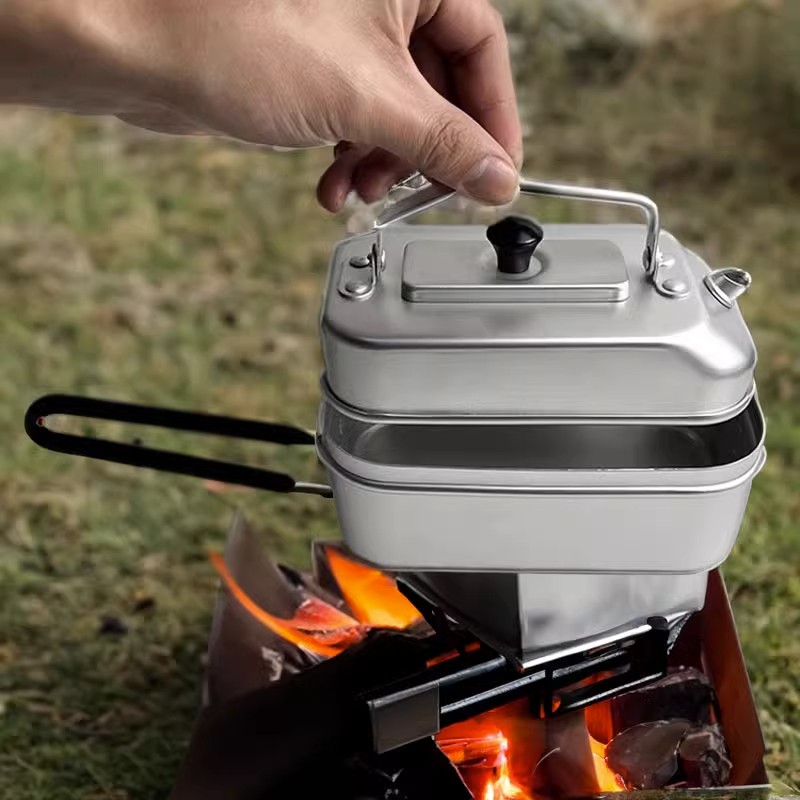 Ultralichte Draagbare Picknick - Camping Cooking Pot Stainless Steel recensie en prijs