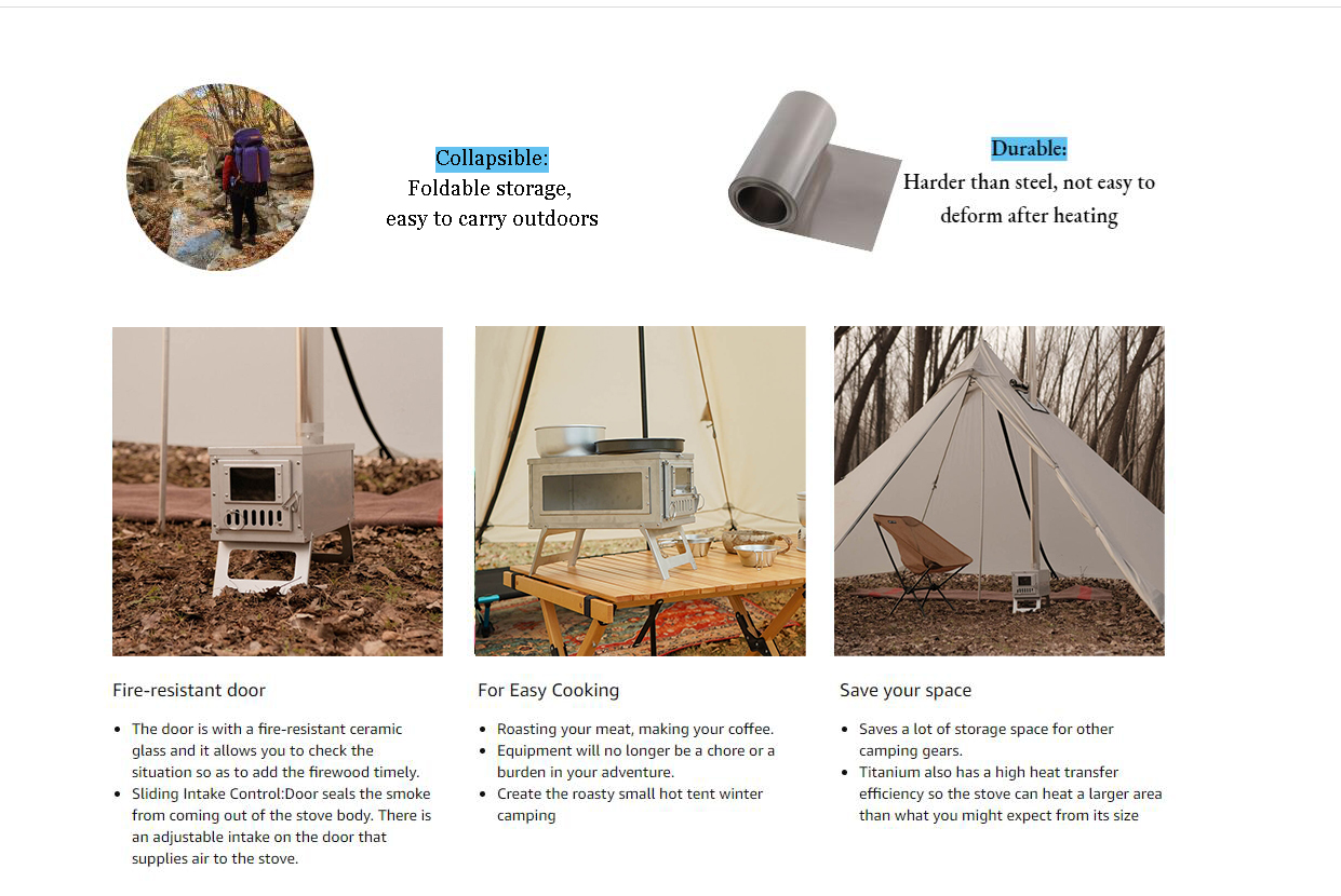 Houtkachel Draagbare Tentkache - Camping Cooking Tent recensie en prijs