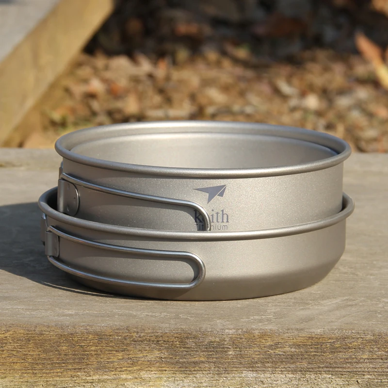 Keith 3PCS Titanium Kookgerei  - Camping Cooking Pan Set recensie en prijs