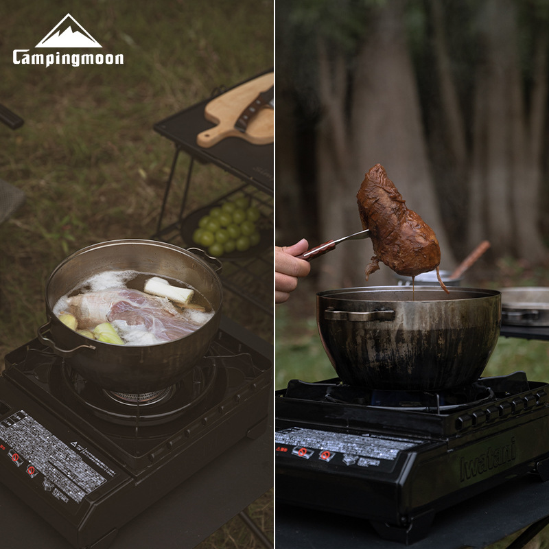 Multifunctionele campingpot -  - Camping Cooking Pot Stainless Steel recensie en prijs