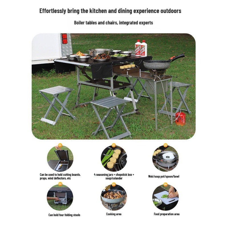 Mobiele buitenkeuken, draagbaa - Camping Cooking Equipment Electric recensie en prijs