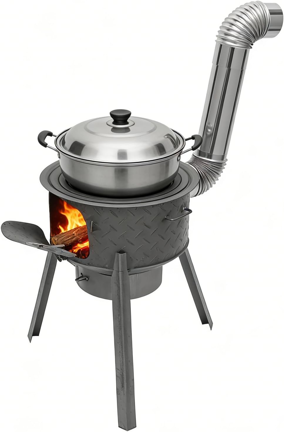 Draagbare houtgestookte raketk - Camping Hiking Cooking recensie en prijs