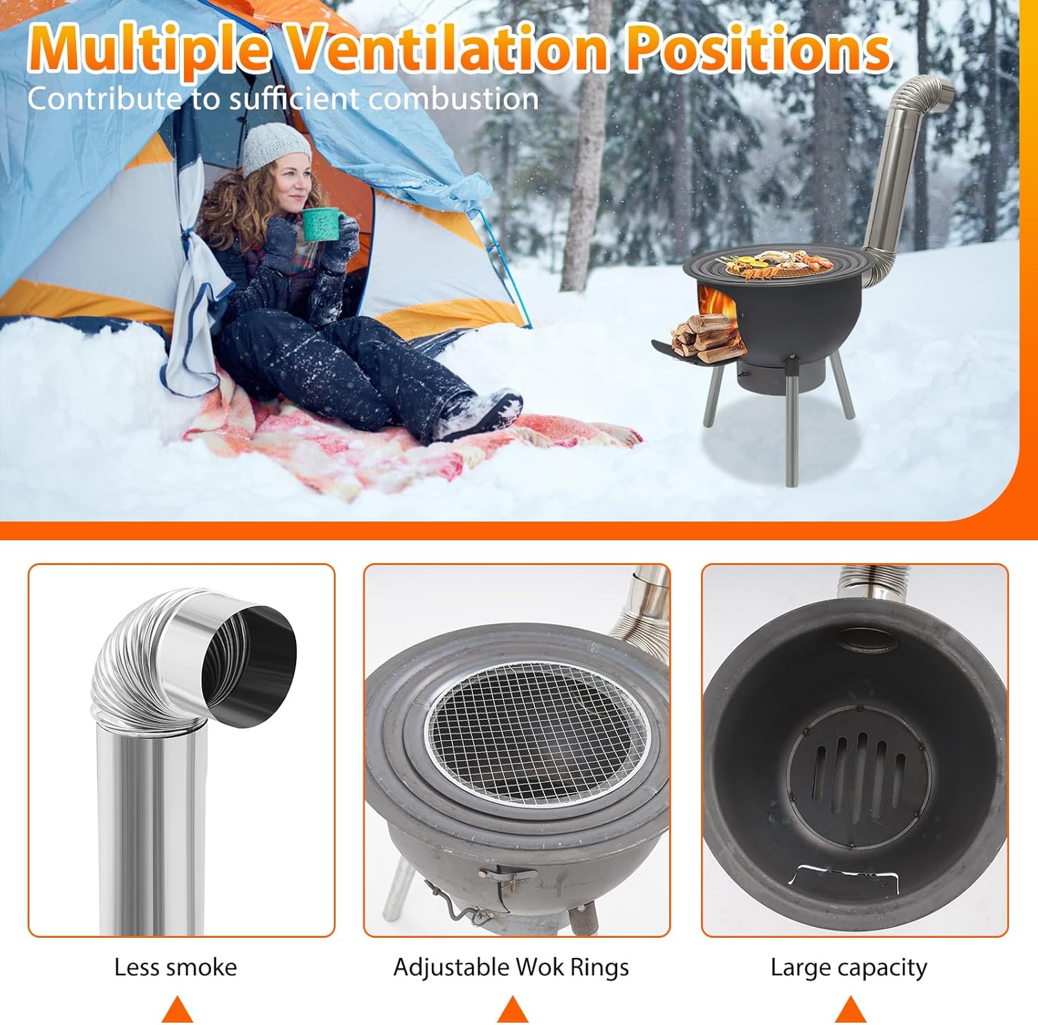 Draagbare houtgestookte raketk - Camping Hiking Cooking recensie en prijs