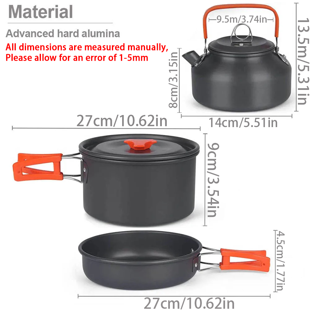 1 stks/1 set Camping Kookgerei - Camping Cooking Ware Set recensie en prijs