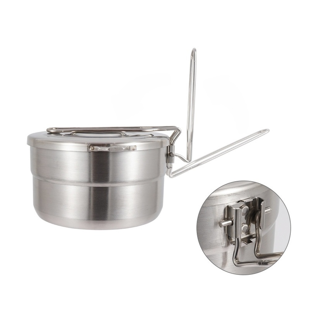 1.5L 304 roestvrijstalen campi - Camping Cooking Ware Set recensie en prijs