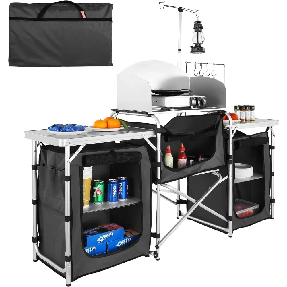 Een campingkeukentafel, opvouw - Camping Cooking Cupboard recensie en prijs