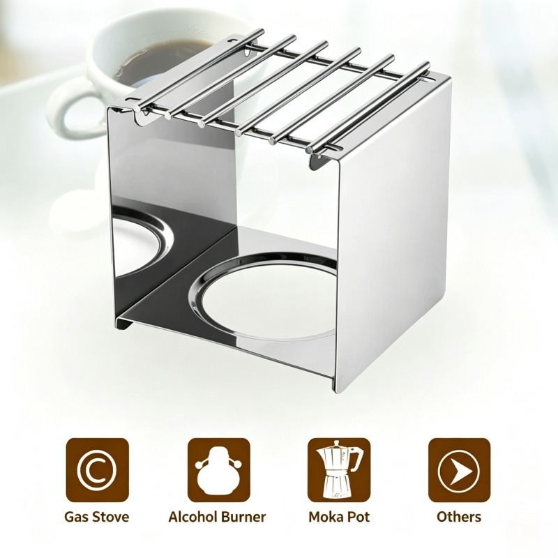 Roestvrijstalen vierkante koff - Camping Cooking Pot Stainless Steel recensie en prijs