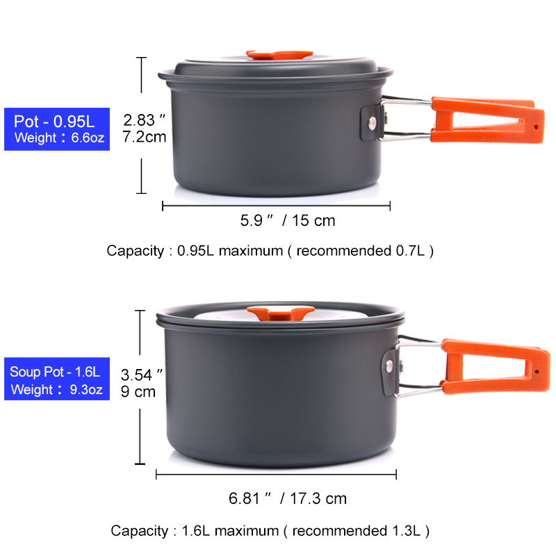 Widea Camping Outdoor Kookgere - Camping Cooking Ware Set recensie en prijs
