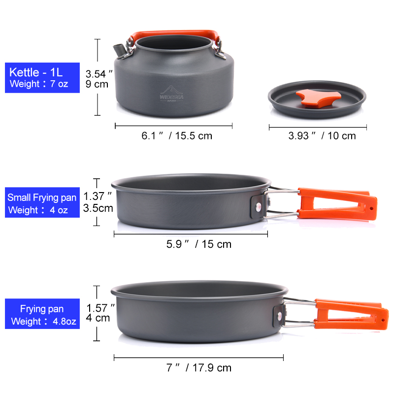 Widea Camping Outdoor Kookgere - Camping Cooking Ware Set recensie en prijs