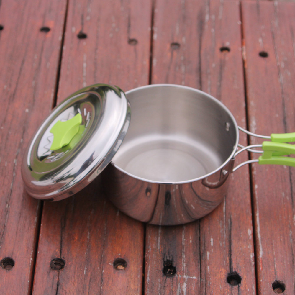 Campingpot Lichtgewicht roestv - Camping Cooking Pot Stainless Steel recensie en prijs