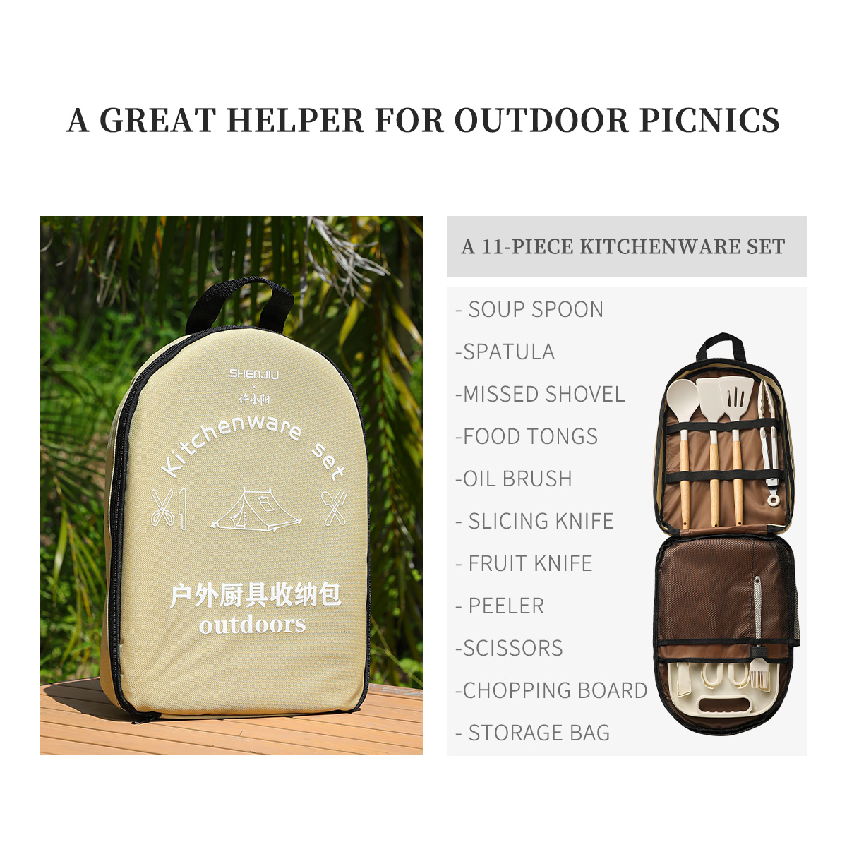 Draagbare Outdoor Picknick Set - Camping Cooking Pan Set recensie en prijs