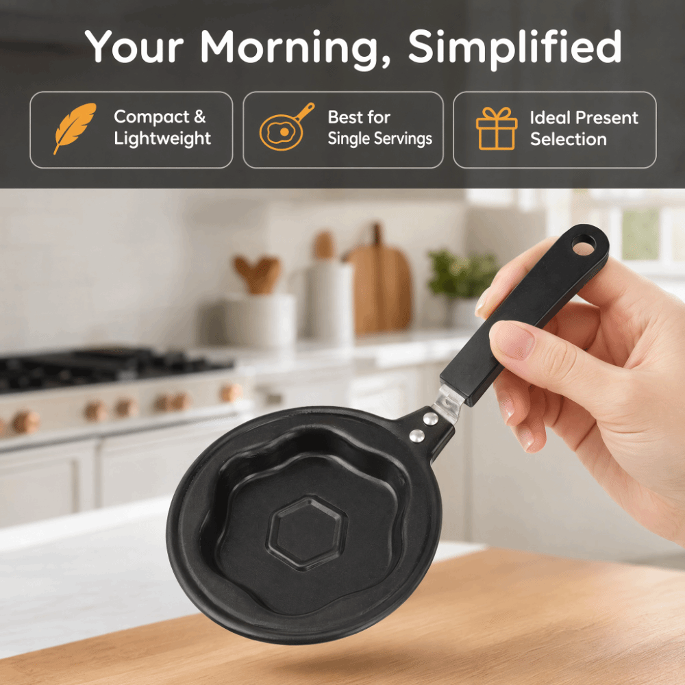 Gietijzeren mini-eierpan zwart - Camping Cooking Without Gas recensie en prijs
