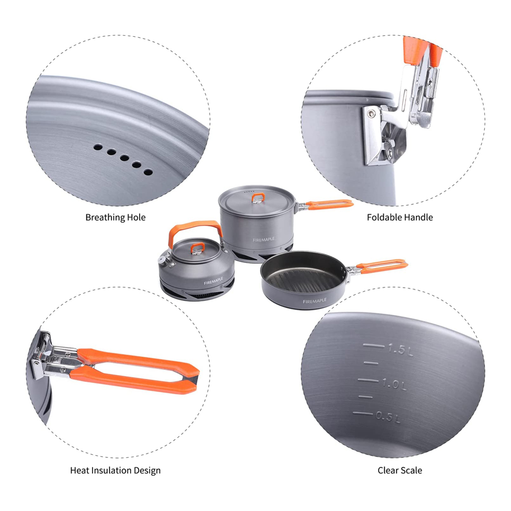 Fire Maple Camping Kookgerei G - Camping Cooking Ware Set recensie en prijs