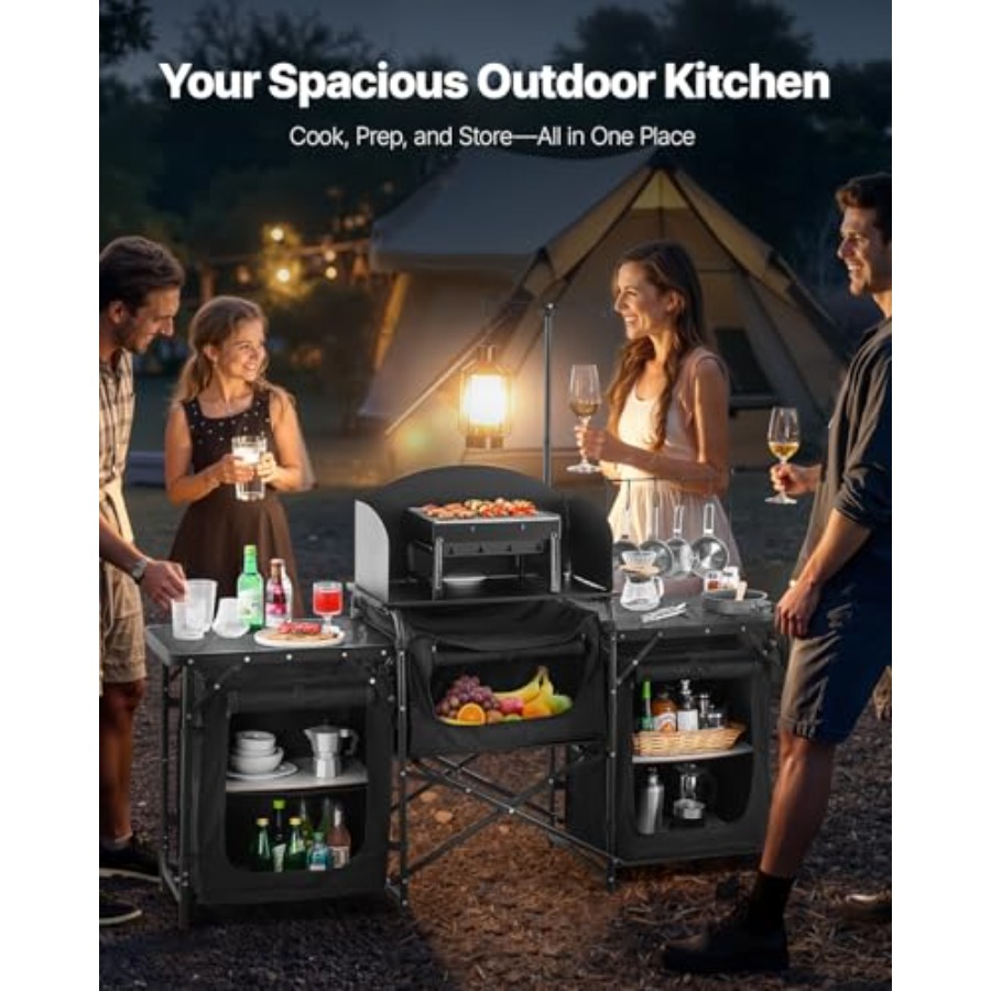 Campingkeukentafel, Buitenkook - Camping Cooking Cupboard recensie en prijs