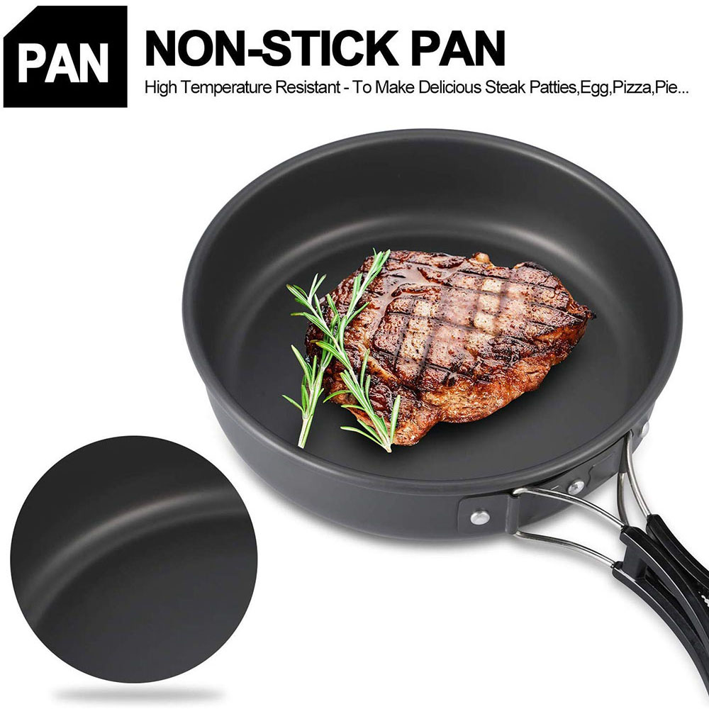 Outdoor kookgereiset voor kamp - Camping Cooking Pan Set recensie en prijs