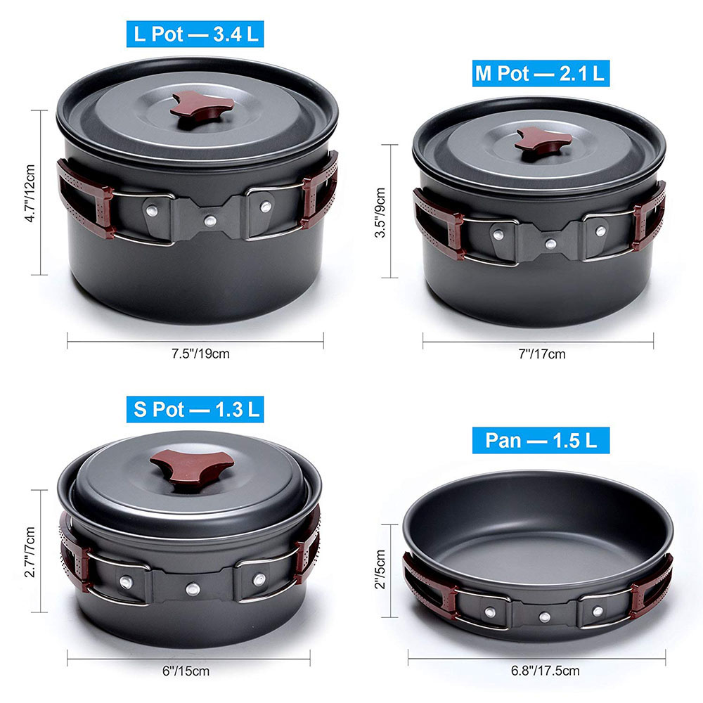 Outdoor Camping Kookgerei Kit  - Camping Cooking Ware Set recensie en prijs