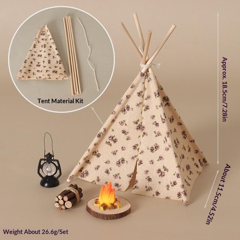 **1 Set 1/12 Poppenhuis Buiten - Camping Cooking Tent recensie en prijs