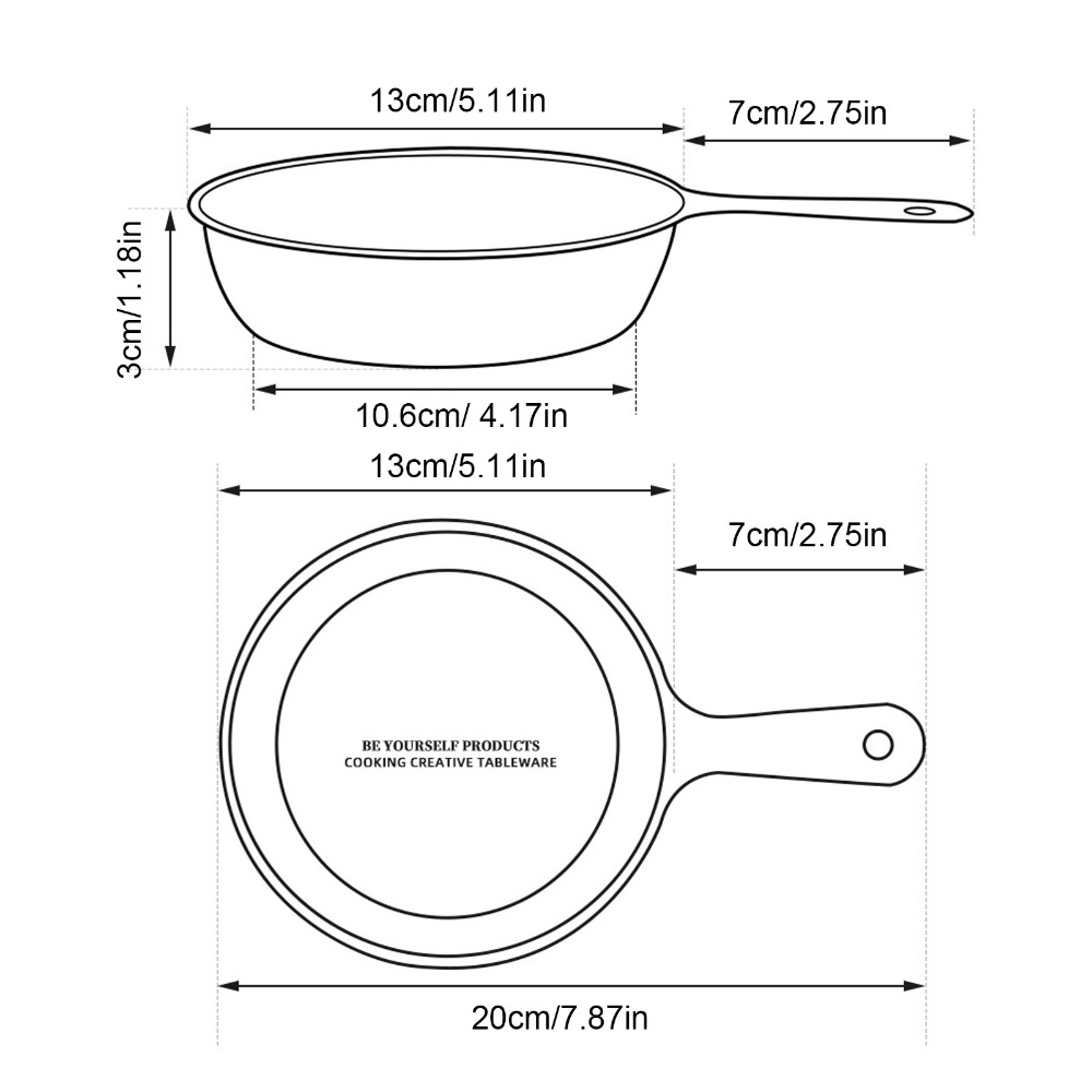 Duurzame 5,1 inch mini-koekenp - Camping Cooking Without Gas recensie en prijs