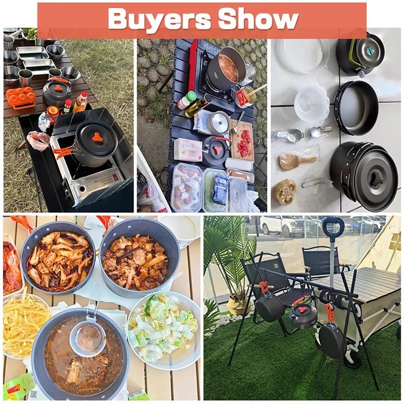 Campingkookset Campingkookgere - Camping Cooking Ware Set recensie en prijs